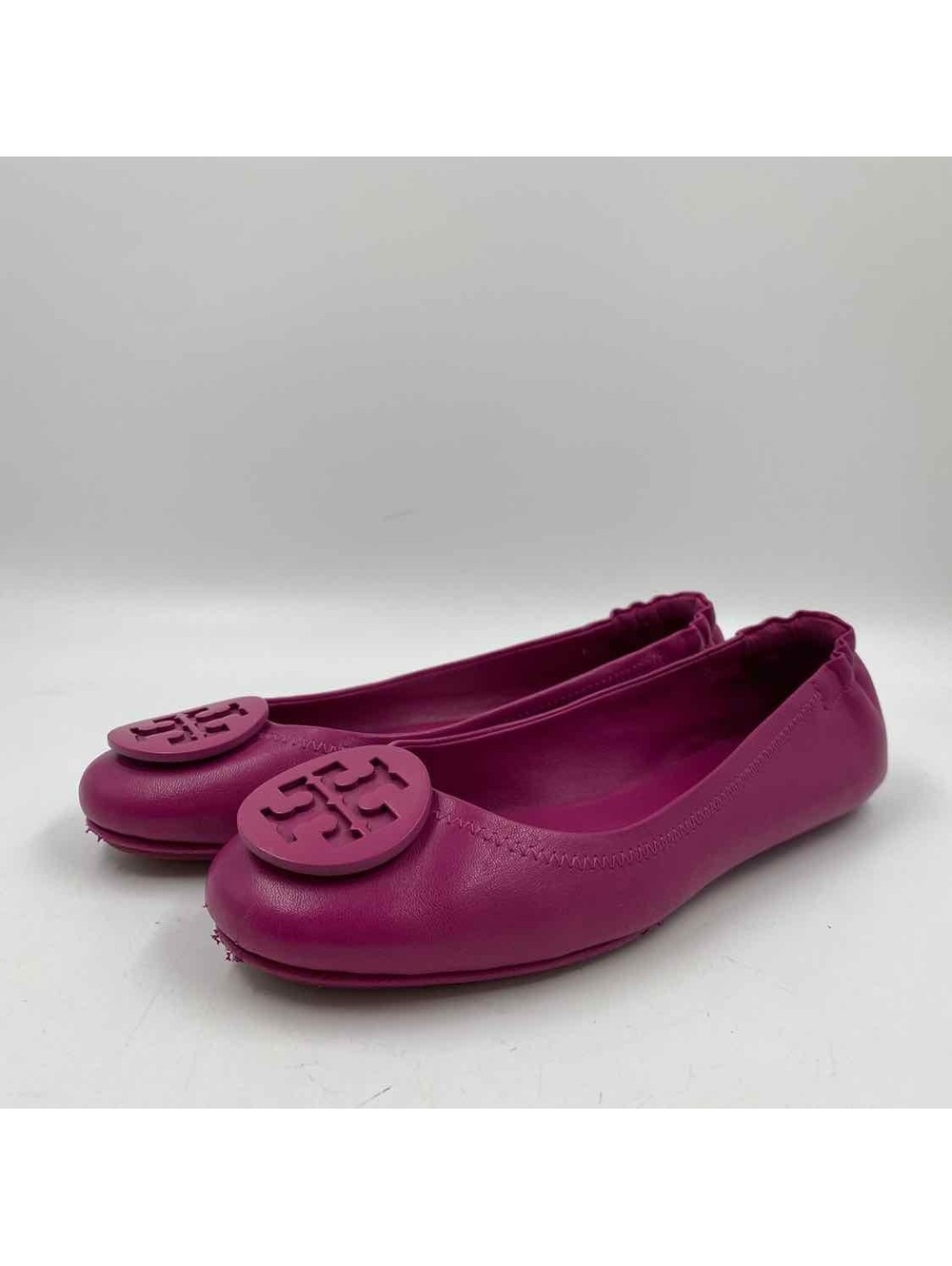 Tory Burch Women's Shoe Size 5 Magenta Solid Flats